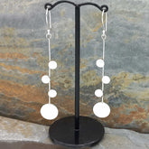 Lunares silver drop earrings